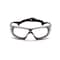 Pyramex Crossovr, Safety Glasses, Anti-Fog & Anti-Scratch, Clear Lens, Black/Gray Frame SBG10610DT - alternate 3